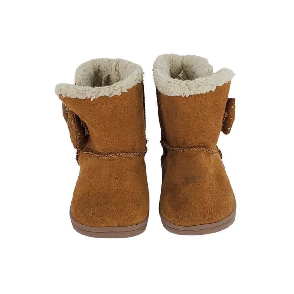 Garanimals Faux Leather Sherpa Boots Size 5 Brown - Picture 12 of 12